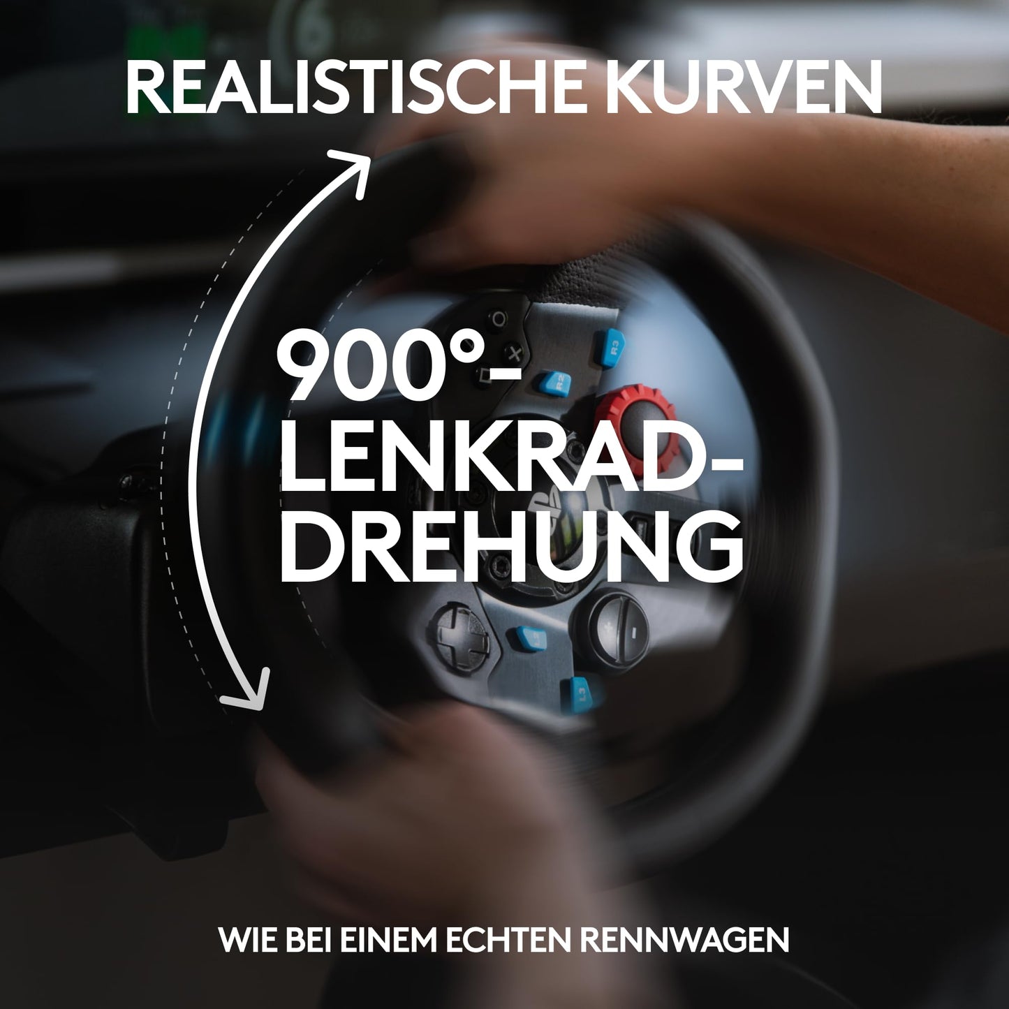 👉 Gaming-Rennlenkrad mit Force-Feedback – Zweimotorig, 900° Lenkbereich, Lederlenkrad, verstellbare Edelstahl-Bodenpedale, kompatibel mit Konsole & PC, Schwarz